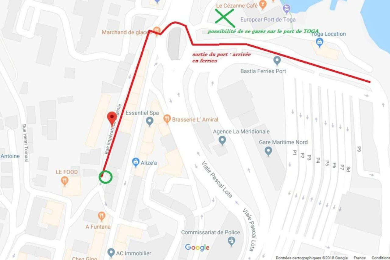 Charmant Studio Climatise A 300M Du Port. Refait A Neuf. Bastia  Eksteriør bilde