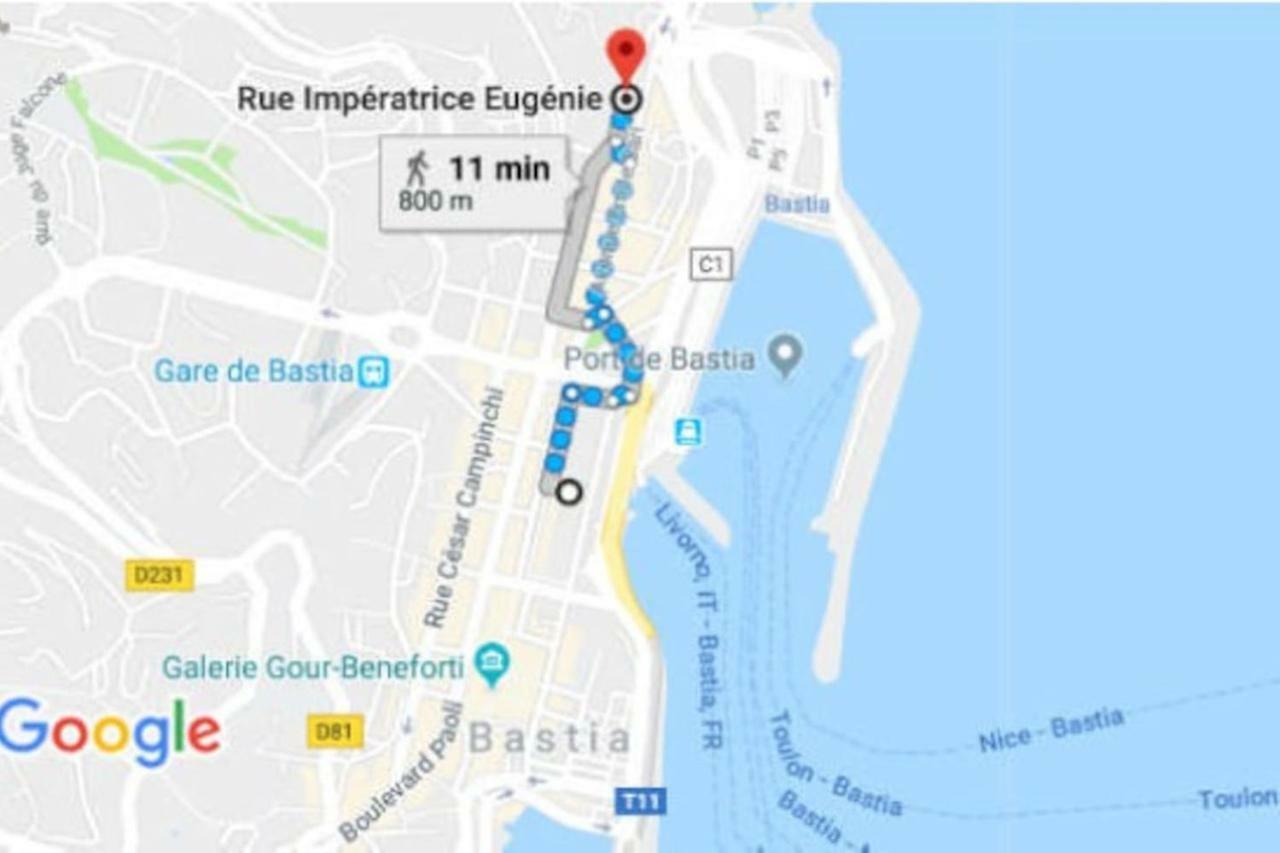 Charmant Studio Climatise A 300M Du Port. Refait A Neuf. Bastia  Eksteriør bilde